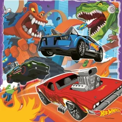 Palapeli Ravensburger 3 x 49 palaa Hot Wheels