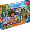 Palapeli Ravensburger 3 x 49 palaa Dora the Explorer