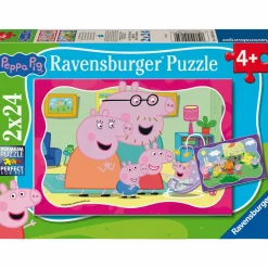 Palapeli Ravensburger 2 x 24 palaa Peppa Pig