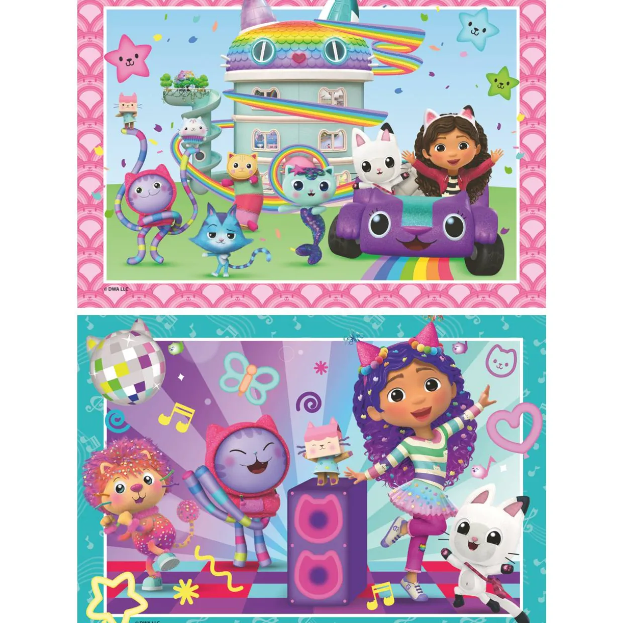 Palapeli Ravensburger 2 x 24 palaa Gabby's Dollhouse