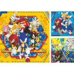 Palapeli Ravensburger 3 x 49 palaa Sonic Core