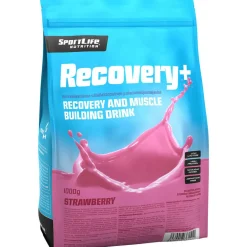 Palautusjuomajauhe SportLife 1000 g Recovery+ mansikka