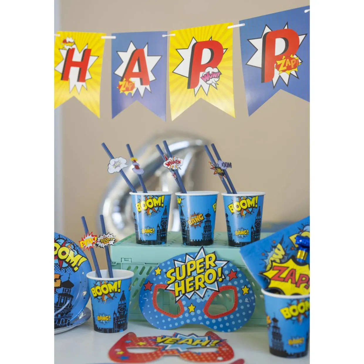 Paperipilli Let's Party 8 kpl Supersankari