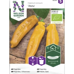 Paprika siemen Nelson Garden Basic Zazu Organic