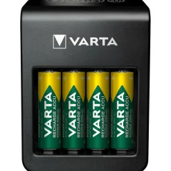 Paristolaturi Varta LCD Plug Charger+ 4 x AA 2100 mAh
