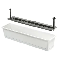 Parvekelaatikko 75 cm kestokastelu valk