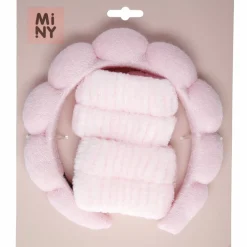 Pehmohiuspanta ja rannekkeet Miny pinkki