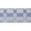 Pehmomatto Kotikulta 65 x 150 cm kaakeli sininen