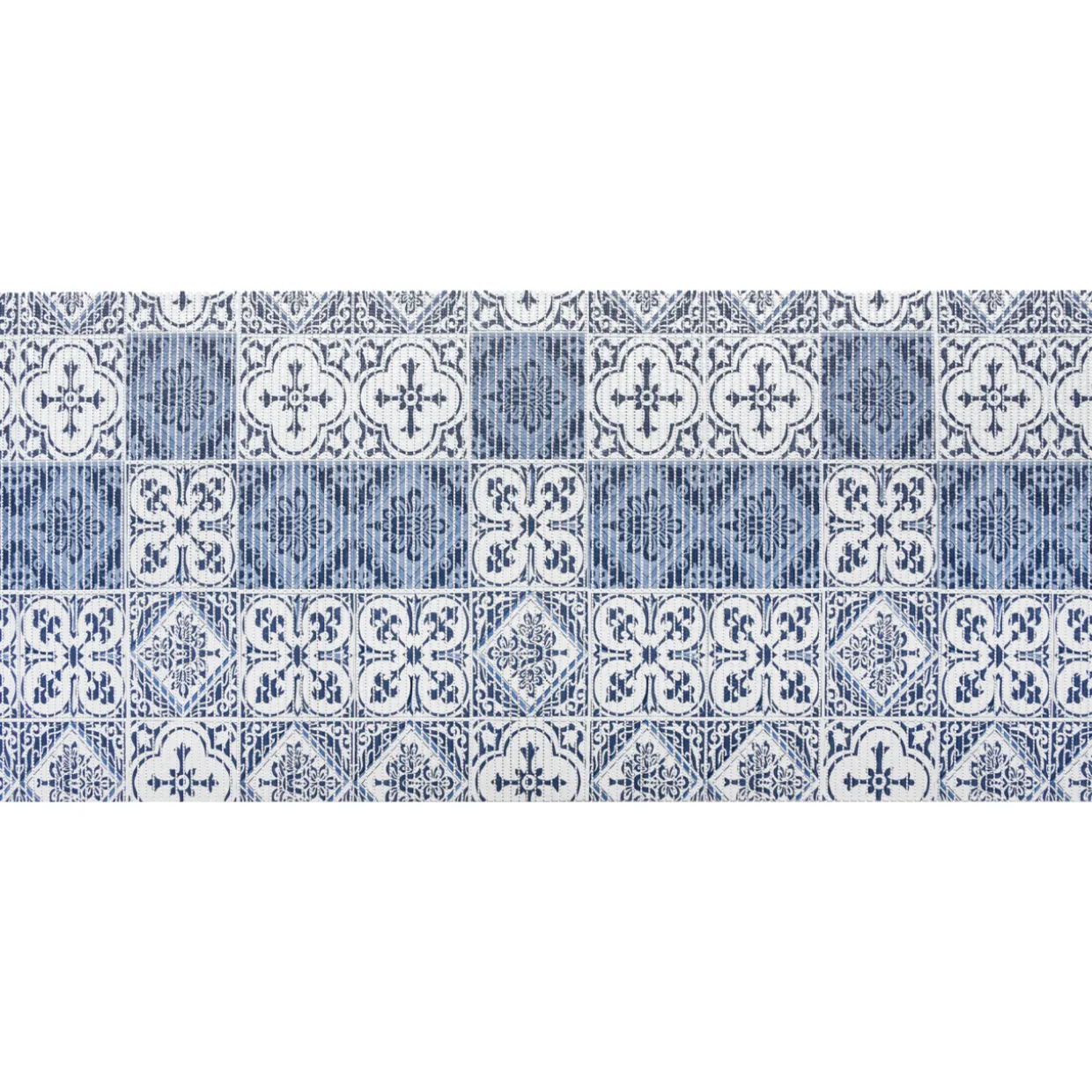 Pehmomatto Kotikulta 65 x 150 cm kaakeli sininen