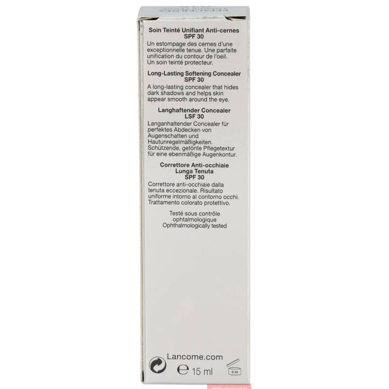 Peitevoide, Lancome 15 ml Effacernes Longue Tenue SPF30 #Beige Naturel