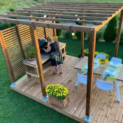 Pergola Patio Terassit 3x4m, kestopuu