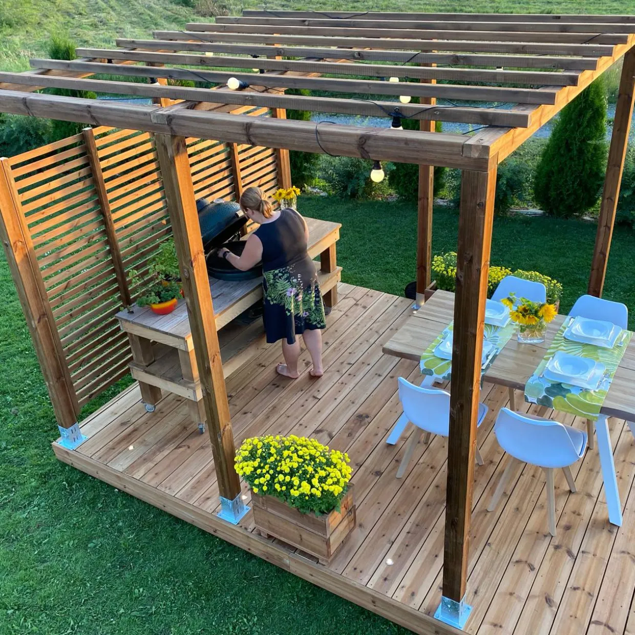 Pergola Patio Terassit 3x4m, kestopuu