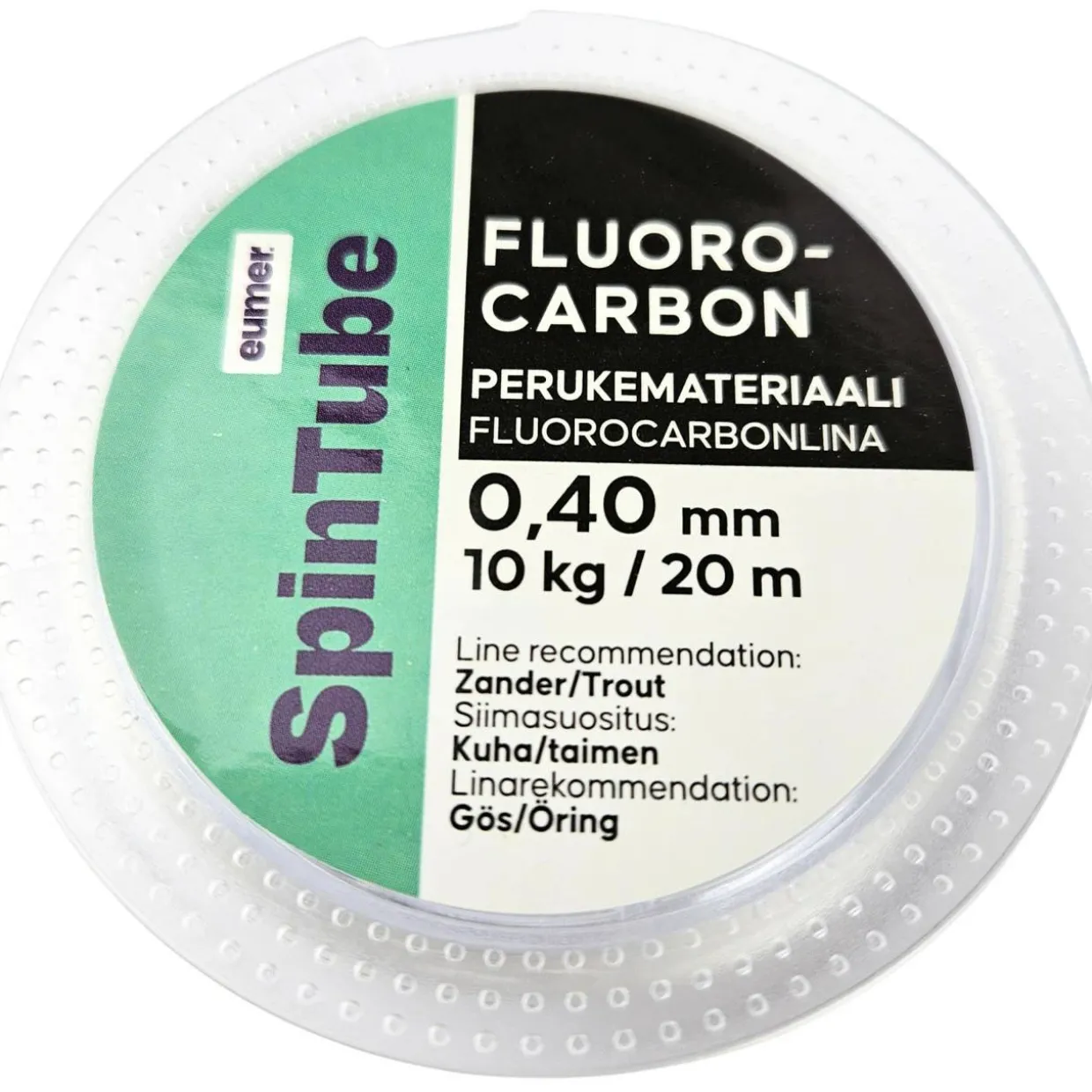 Perukemateriaali Eumer Spintube Fluorocarbon 0,40 mm / 20 m