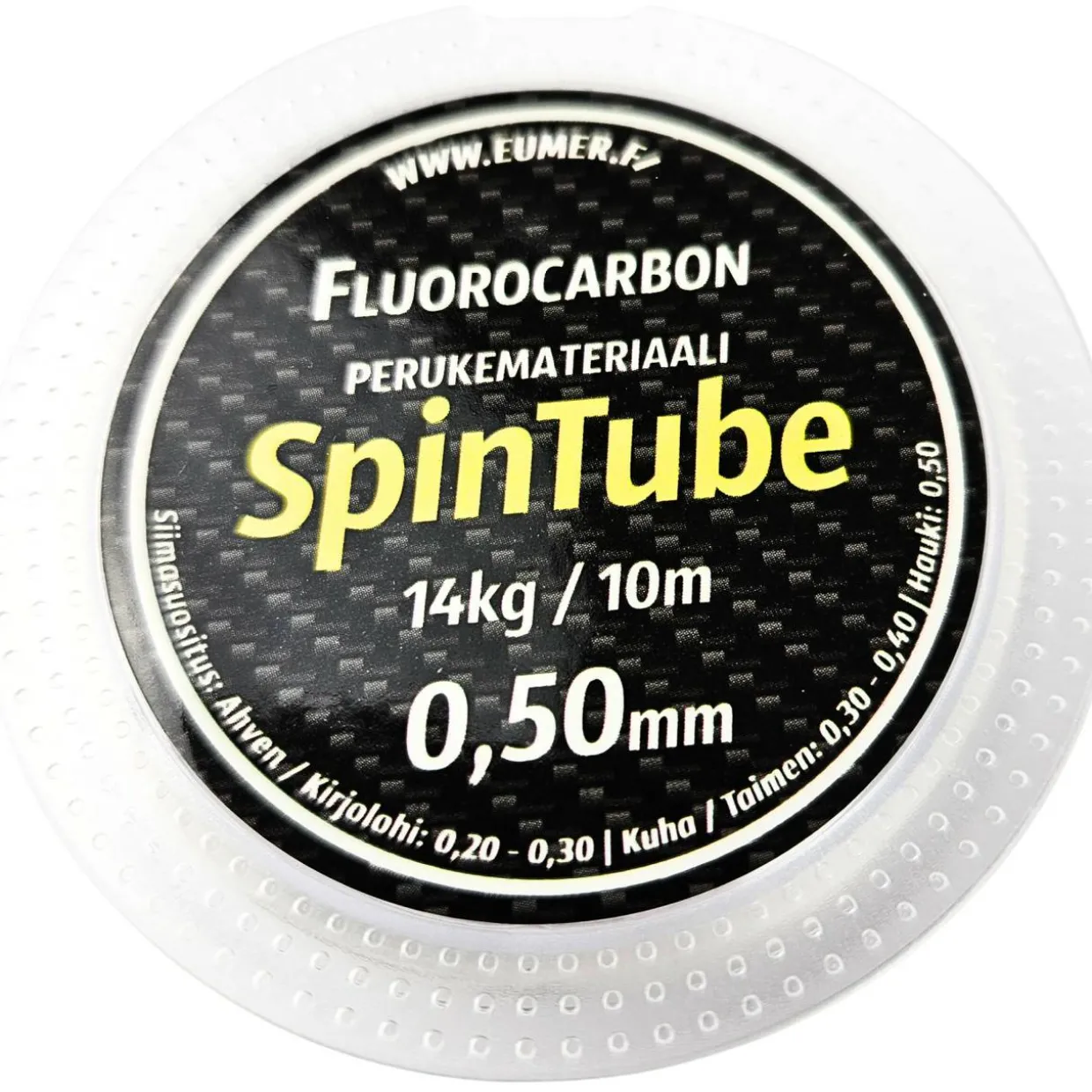 Perukemateriaali Spintube Fluorocarbon 0,50 mm / 10 m