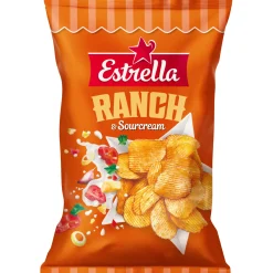 Perunalastu Estrella 275 g Ranch & Sourcream