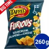 Perunalastu Taffel 260 g Furious Sourcream Chili Jalapeno & Cheese