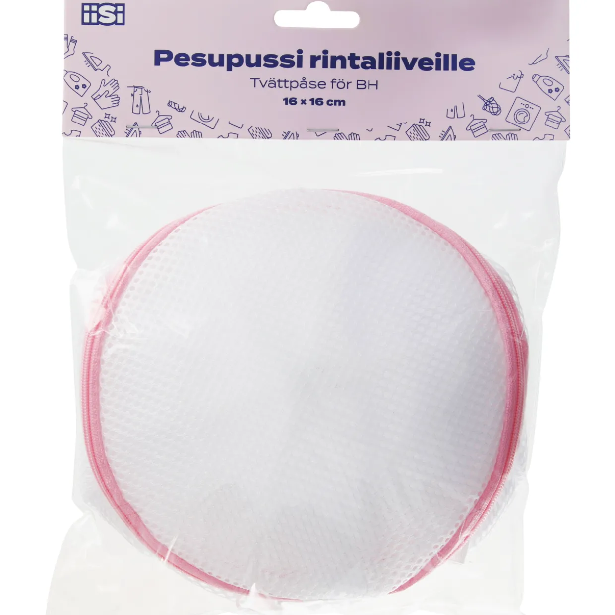 Pesupussi rintaliiveille, 16 x16 cm