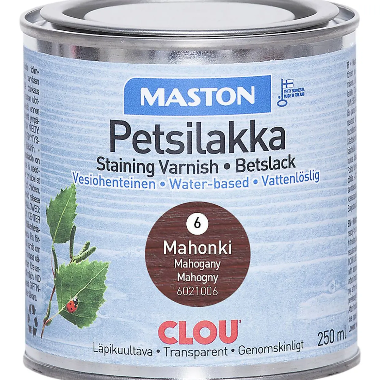 Petsilakka 250 ml Woodmix 6 mahonki