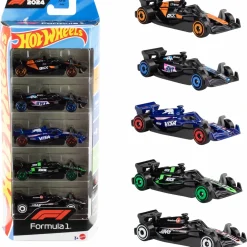 Pikkuauto Hot Wheels 5 kpl F1