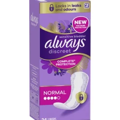 Pikkuhousunsuoja Always 24 kpl Discreet Normal