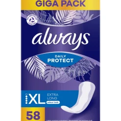 Pikkuhousunsuoja Always 58 kpl Long Plus Liner