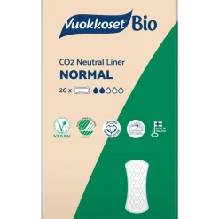 Pikkuhousunsuoja Vuokkoset 26 kpl 100 % Bio Normal