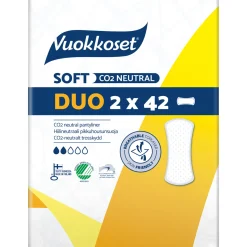 Pikkuhousunsuoja Vuokkoset 2 x 42 kpl Duo Soft Normal