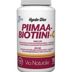 Pimaa-Biotiini+C Via Naturale 180 kpl Hyvän Olon