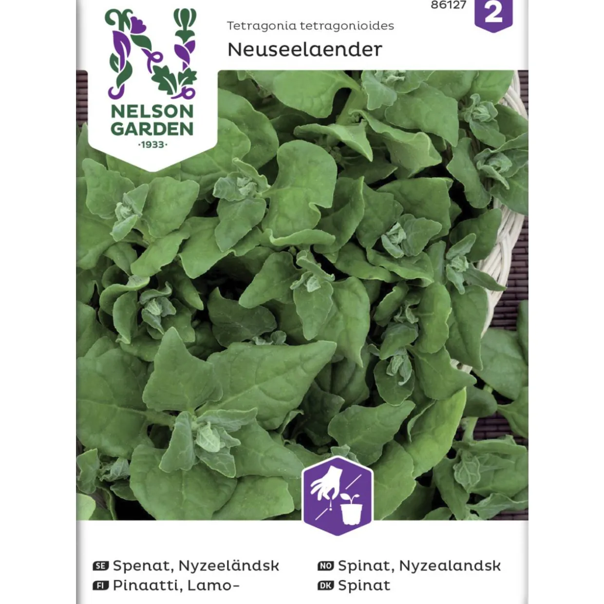 Pinaatti siemen Nelson Garden Basic Lamo- Uudenseelannin