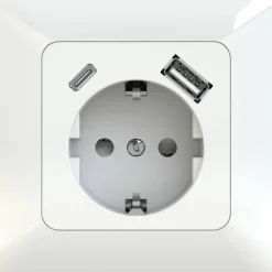 Pistorasia Schuko + USB A+C