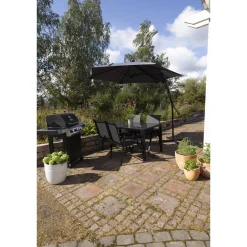 Päivänvarjo Parco Volterra, Ø300 cm, tummanharmaa