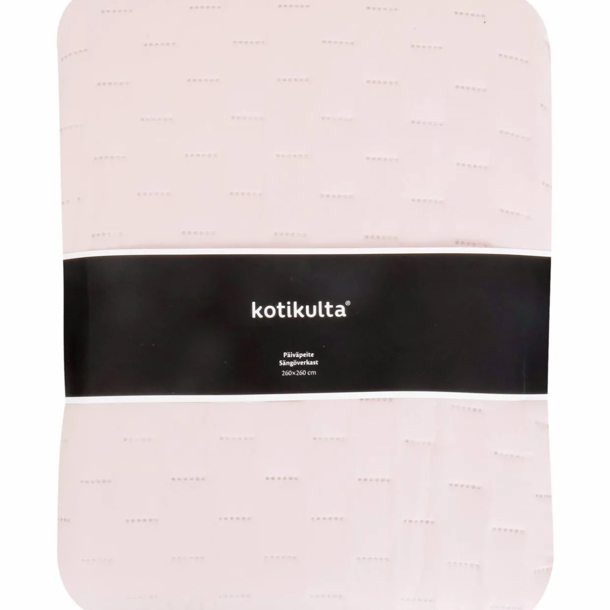 Päiväpeite Kotikulta 260 x 260 cm Tuokio roosa