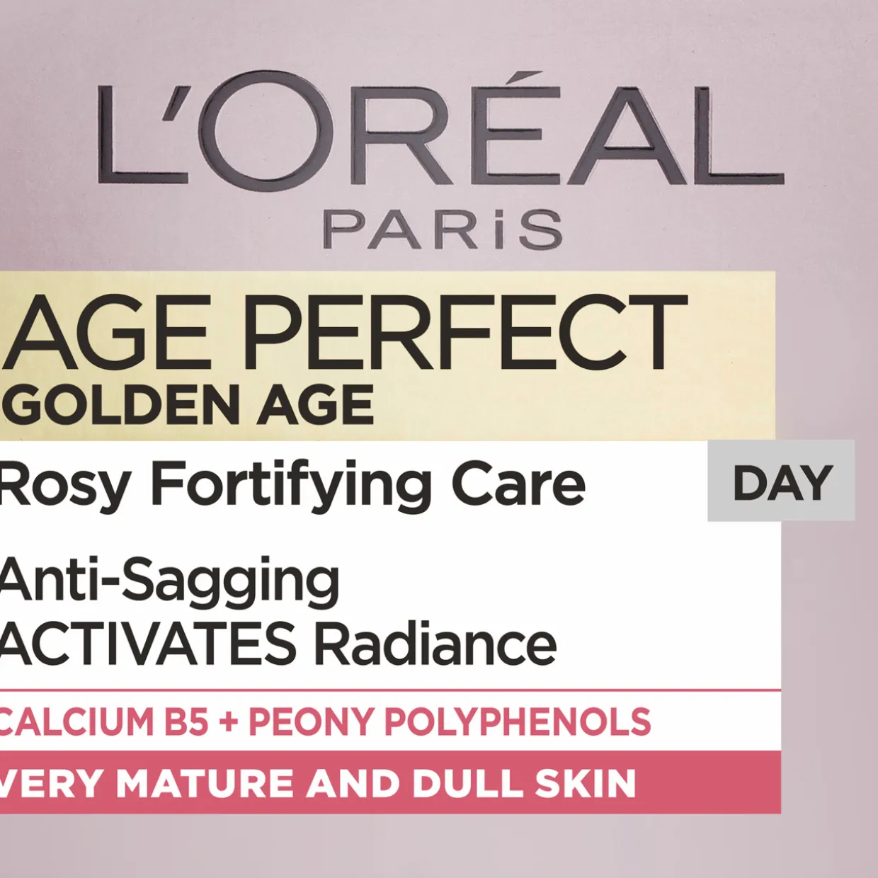 Päivävoide Loreal 50 ml Golden Age Rosy Glow