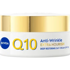 Päivävoide Nivea Q10 50 ml Anti-Wrinkle Extra Nourish Deep Restoring SK 15