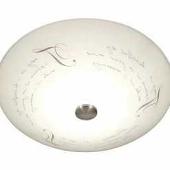 Plafondi Aneta Lighting Skrift 50 cm, valkoinen/teräs