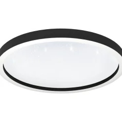 Plafondi EGLO connect.z Montemorelos-z led 34,5W Ø57cm musta/valkoinen, kristalliefekti