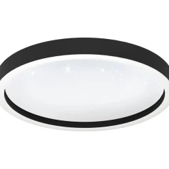 Plafondi EGLO connect.z Montemorelos-z led 17,8W Ø42cm musta/valkoinen, kristalliefekti
