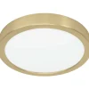 Plafondi EGLO Fueva 5 led 17W Ø21cm harjattu messinki/valkoinen