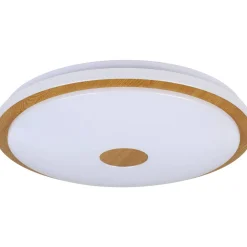Plafondi EGLO Lanciano 1 led 35W Ø48cm valkoinen/puu