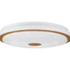 Plafondi EGLO Lanciano 1 led 24W Ø38cm valkoinen/puu