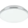 Plafondi EGLO Pinetto led 18W Ø34cm valkoinen/kromi