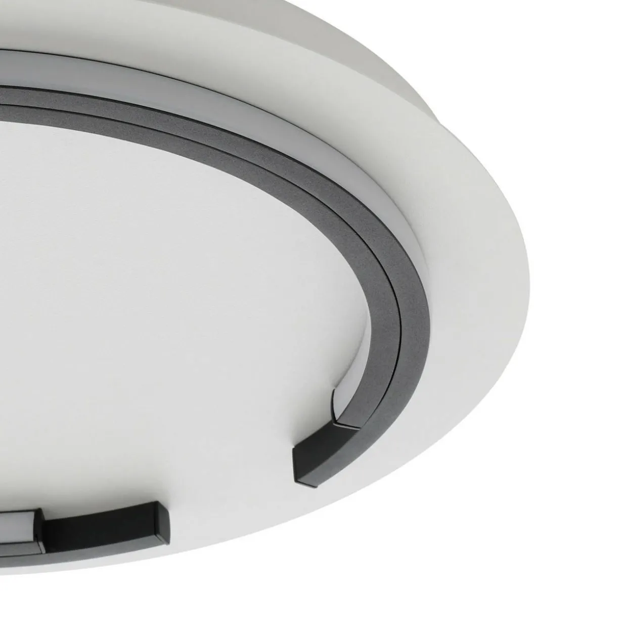 Plafondi EGLO Zampote led 25W Ø42cm valkoinen/musta