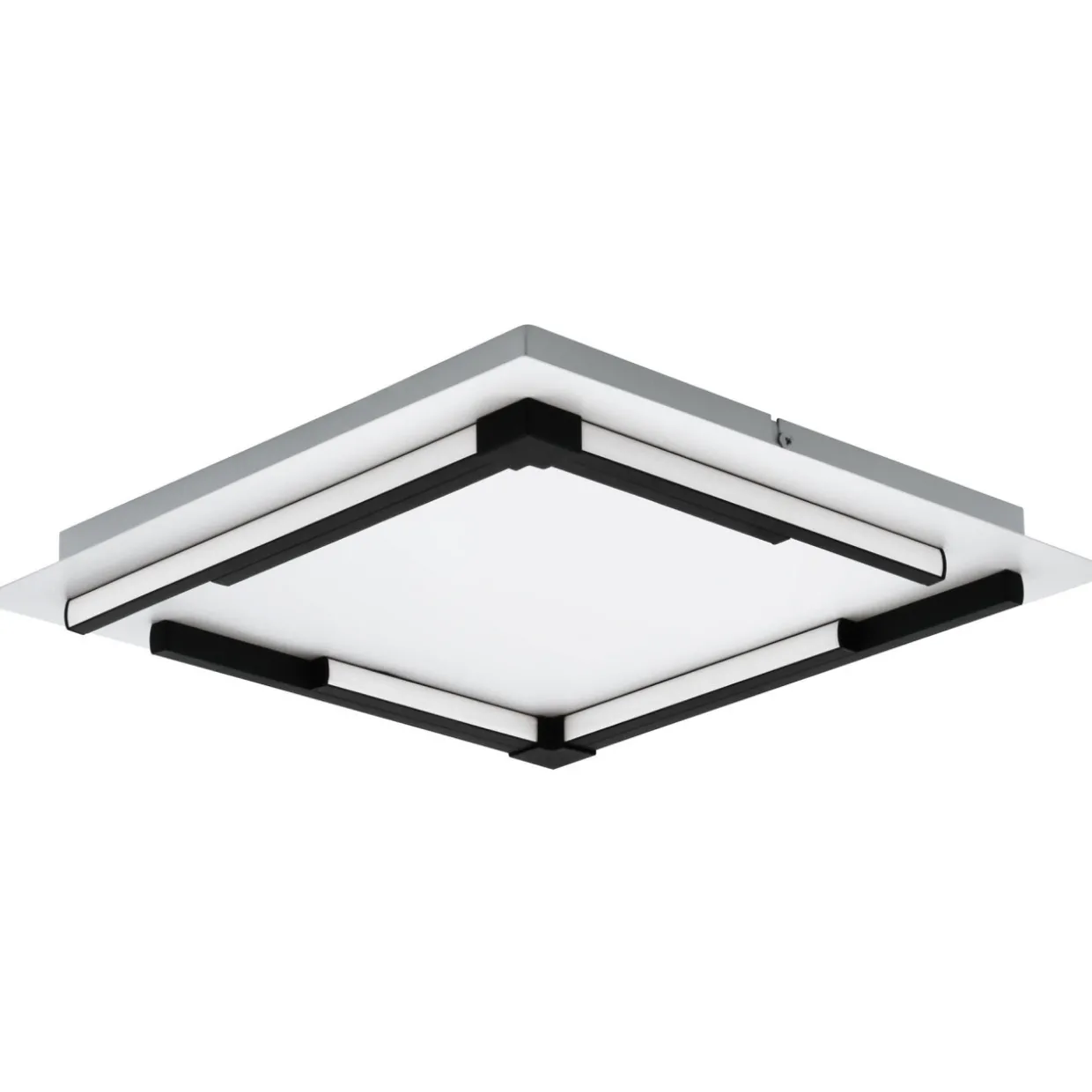 Plafondi EGLO Zampote led 25W 38x38cm valkoinen/musta