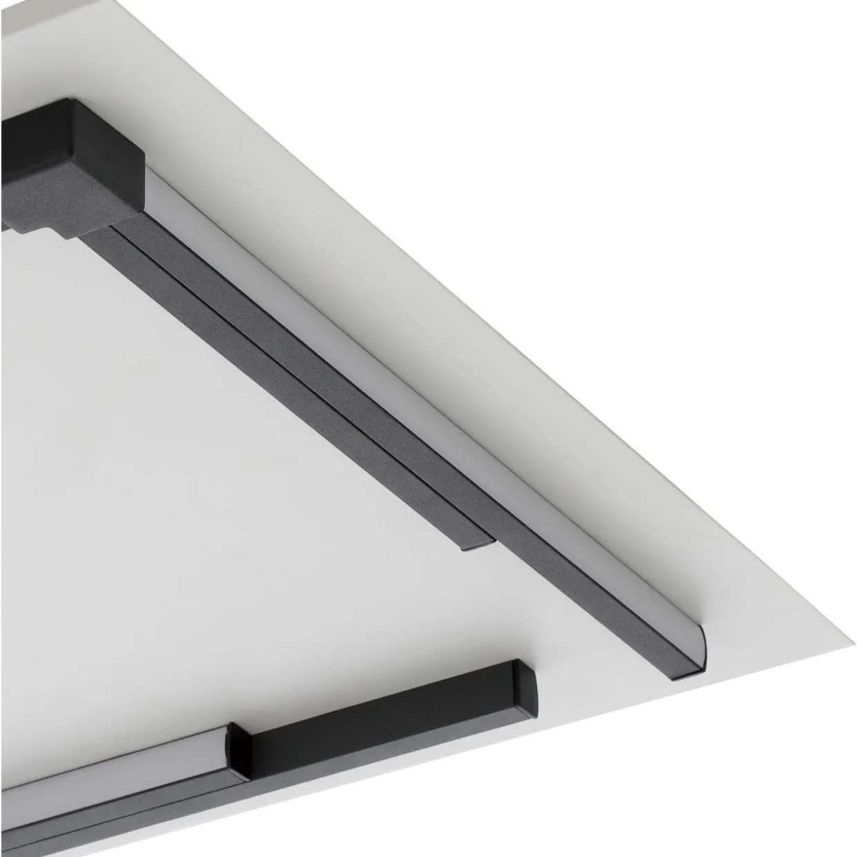 Plafondi EGLO Zampote led 25W 38x38cm valkoinen/musta