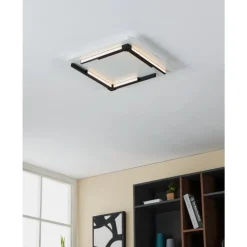 Plafondi EGLO Zampote led 25W 38x38cm valkoinen/musta