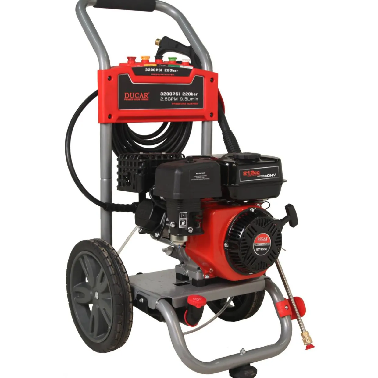 Polttomoottori painepesuri Ducar DGPW3200H 228 bar imevä