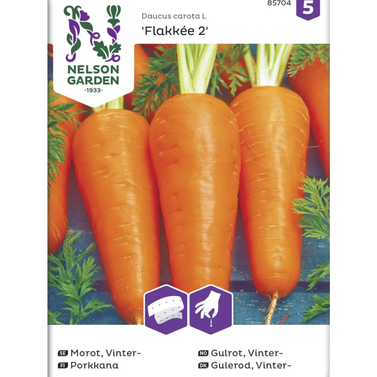 Porkkana siemen Nelson Garden Basic Flakkée 2 kylvönauha