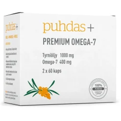 Premium Omega-7 Puhdas+ 400 mg 120 kaps