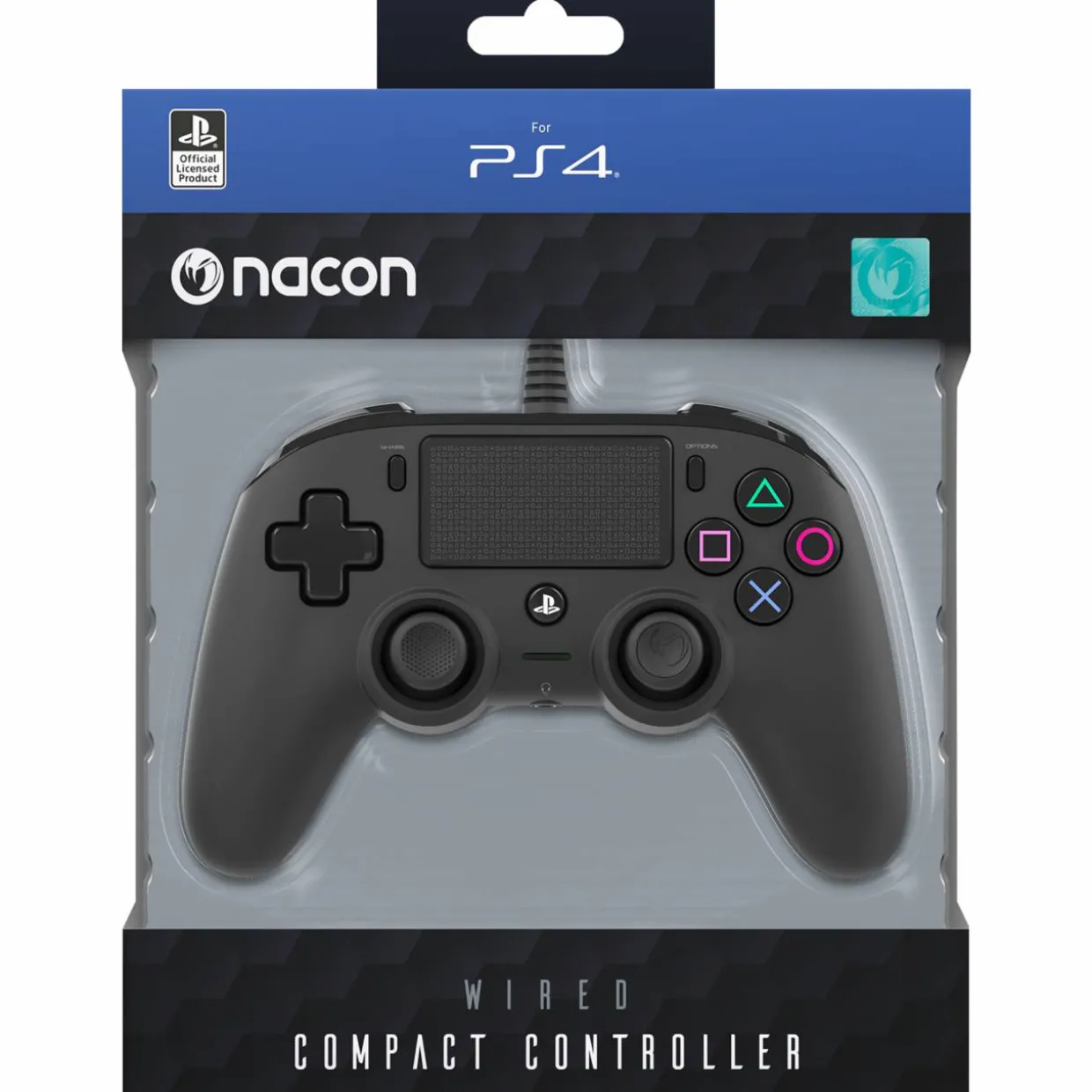 PS4-ohjain Nacon, langallinen, musta