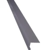 Päätypelti Keraplast, 40+40 mm, 90° tummanharmaa 1,25 m + PC-täytesoiro